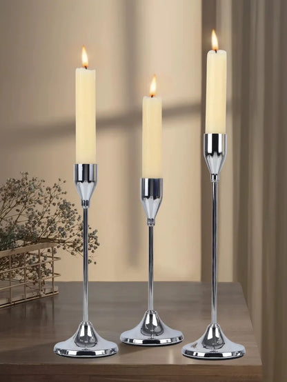 3Pcs/Set Metal Candle Holders