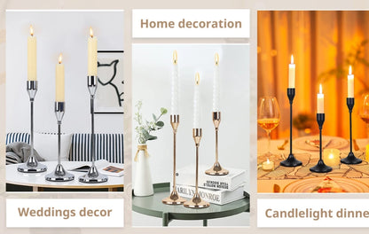 3Pcs/Set Metal Candle Holders