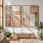 2pcs/set Wabi Sabi Mountains Abstract Canvas Print Modern Minimalist Art Home Decor Wall Art