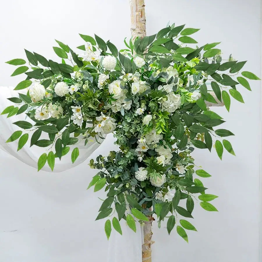 Artificial Italian Ruscus Greenery Stems, 20 Pack Faux Green Leaf Garland Branches Hanging Greenery Spray