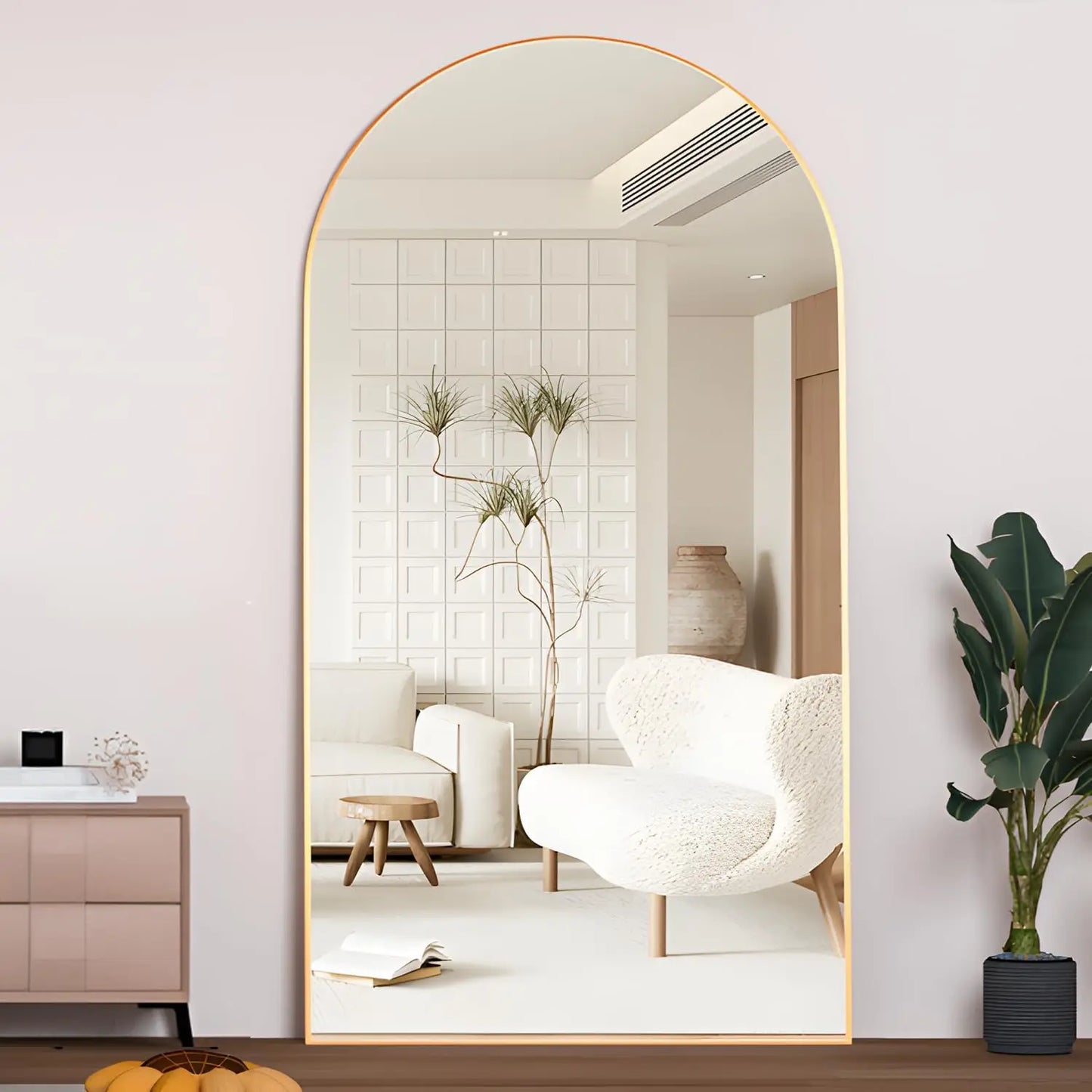 198 x 96cm Oversized Full Length Mirror with Stand, Floor Mirror, Extra Large