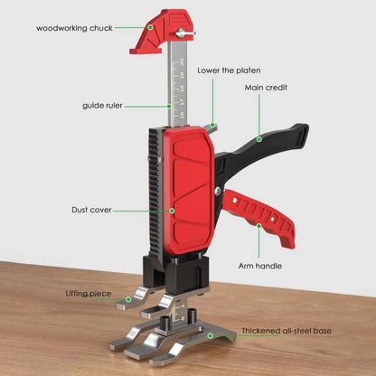 Hand Crank Lift Jack for Furniture & Cabinetry - 200kg Heavy Duty Manual Jack (Durable, Easy Operation)