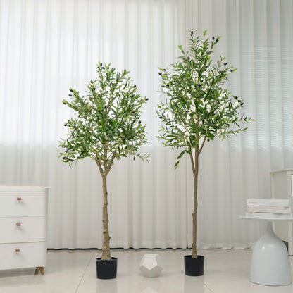 Artificial Olive Tree 120/150/180cm, Artificial Decorative Plants With Fruit For Home Garden Decor