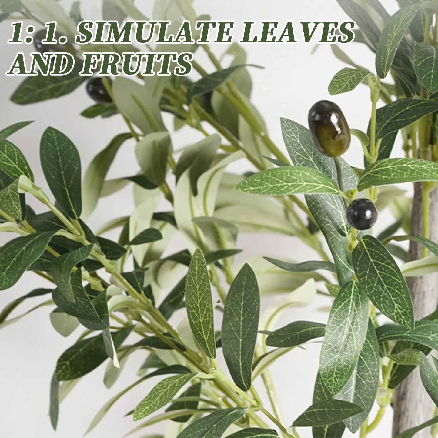 Artificial Olive Tree 120/150/180cm, Artificial Decorative Plants With Fruit For Home Garden Decor