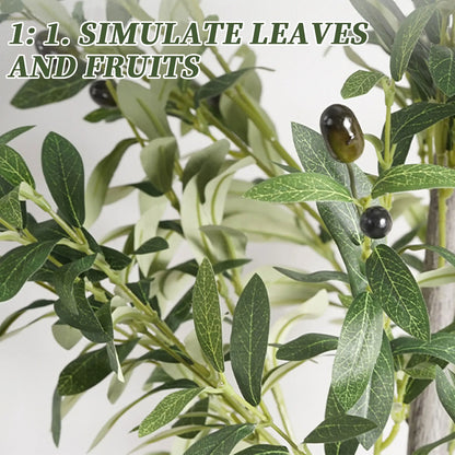 Artificial Olive Tree 120/150/180cm, Artificial Decorative Plants With Fruit For Home Garden Decor