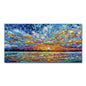 Arthyx, Hand Painted Abstract Seascape Oil Paintings On Canvas, Modern Texture Art Poster, Large Wall Picture, Home Decor