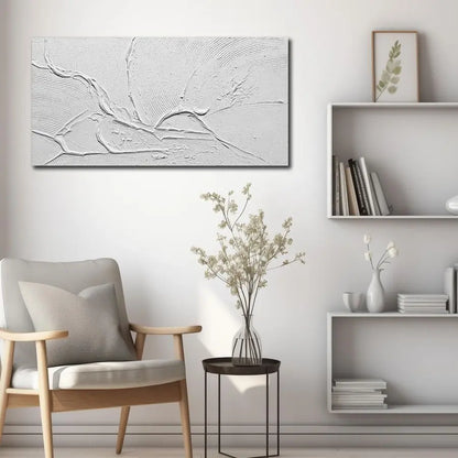 Canvas Wall Art, Minimalist Hand Painted Size 20 x 40 Inch