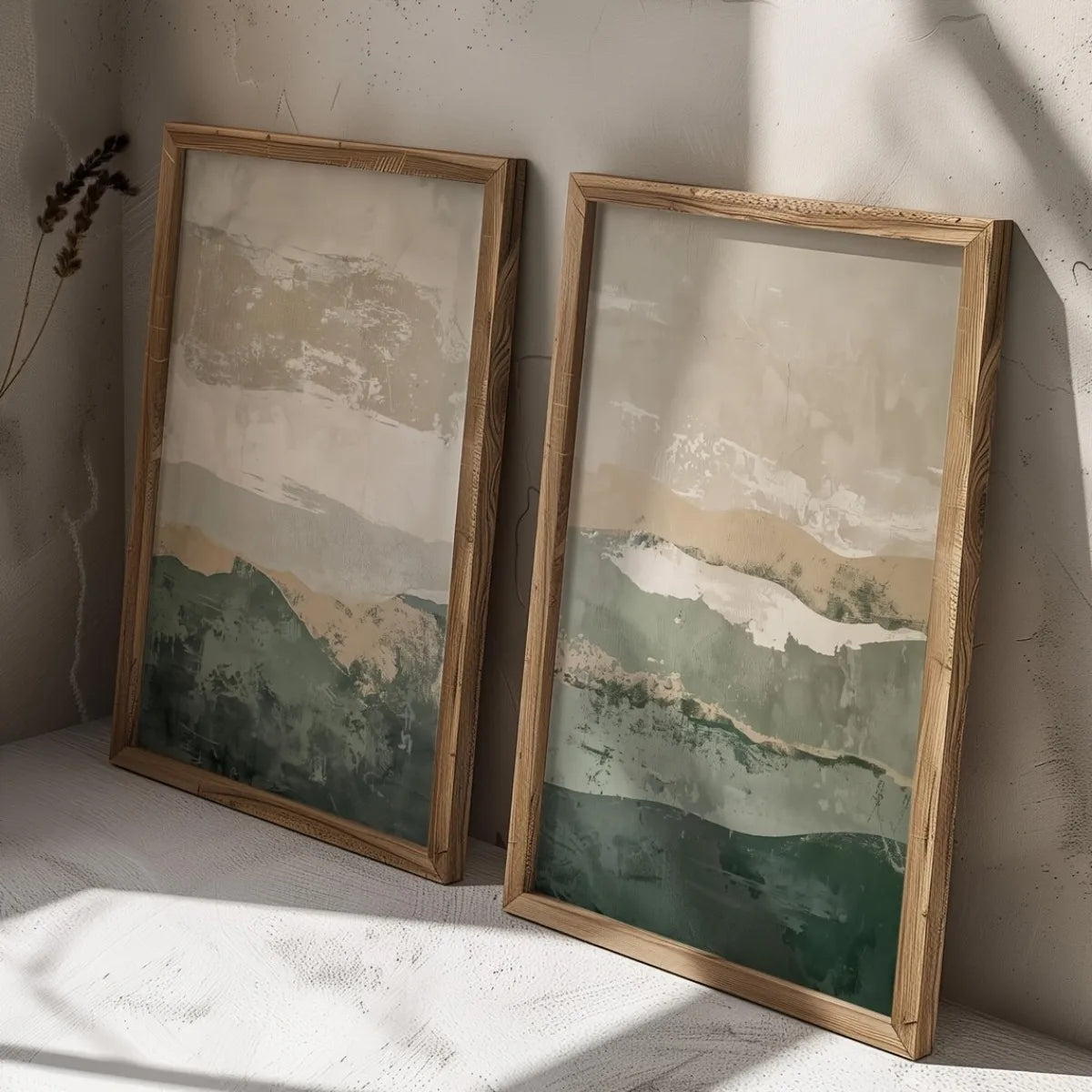2pcs/set Wabi Sabi Mountains Abstract Canvas Print Modern Minimalist Art Home Decor Wall Art