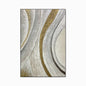 Luxury Handmade Abstract Oil Painting Wall Art  Modern Minimalist Thick Texture Canvas Mural Frameless