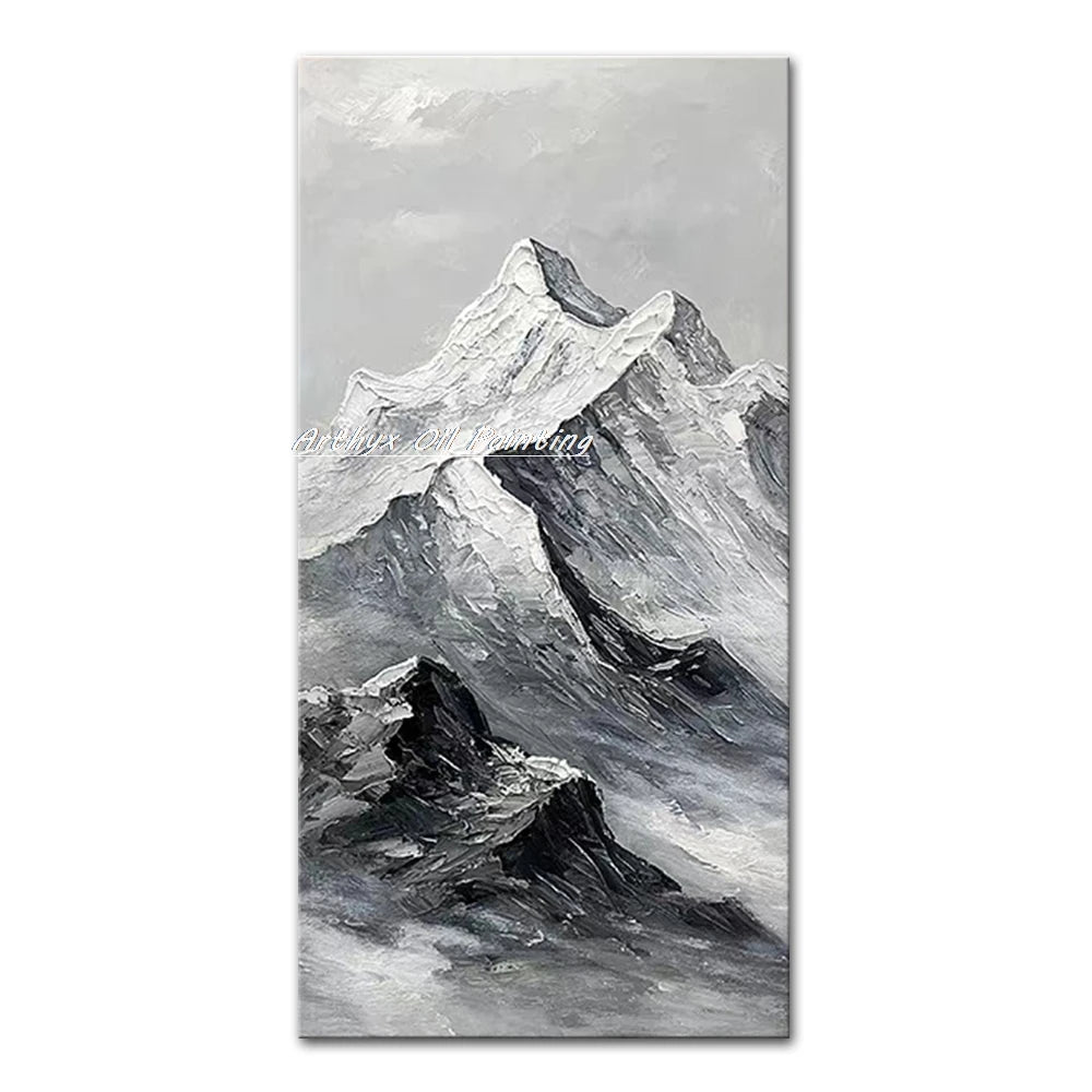 Hand-Painted Abstract Seascape Oil Paintings On Canvas, Modern Texture Art Poster, Large Wall Picture, Home Decor