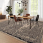 Rugs for Living Room Washable Modern Stripe Carpet Non Slip Soft Rug, Low Pile Area Rug