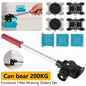 Heavy Duty Furniture Lift Mobile Tool Kit with 4 Wheels 330 lbs 360° Swivel Furniture Mobile Trolley for Appliance Sofa Handling