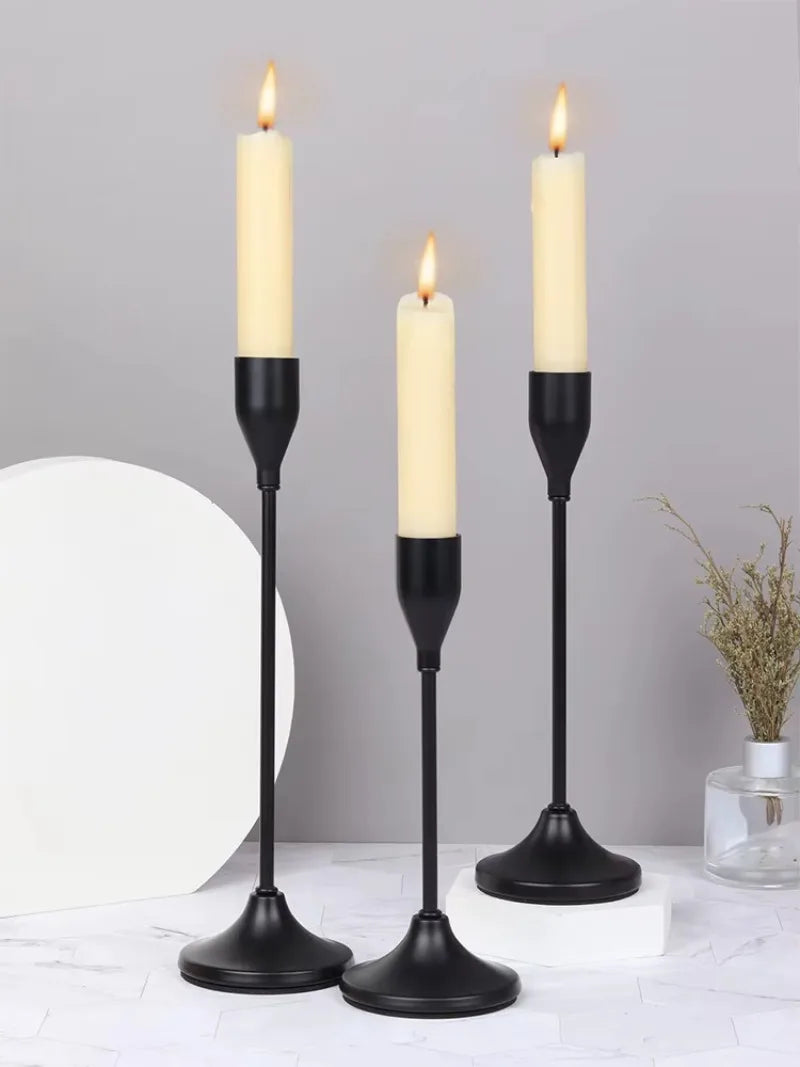 3Pcs/Set Metal Candle Holders