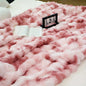 Bubble Fleece Blanket for Couch, Faux Rabbit Fur Throw, Soft Cozy Fluffy Decorative Blanket