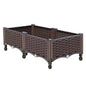 Elevated Garden Box with Drainage Plug Outdoor Raised Garden Bed for Vegetables or Flowers