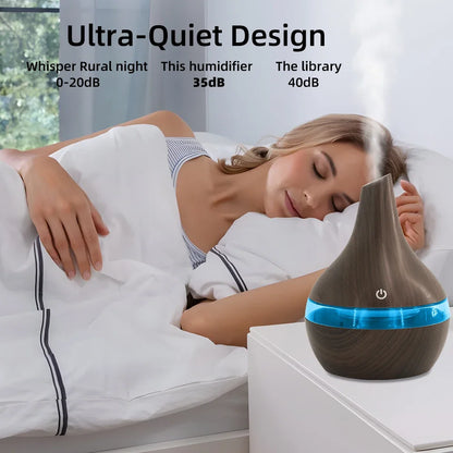 Multi Functional 300ml Humidifier Diffuser Combo  Relieve Dry Air for Better Sleep & Work
