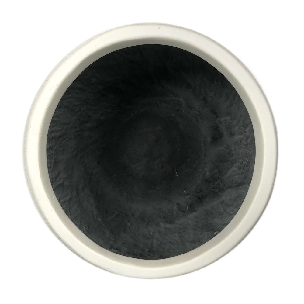 Durable 13 Inch Resin Moon Planter Weatherproof Outdoor Decor with Drainage Holes Unique Round Garden Planter
