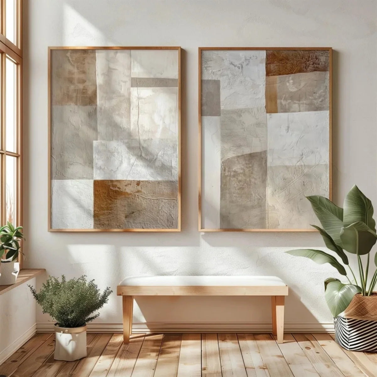 2pcs/set Wabi Sabi Mountains Abstract Canvas Print Modern Minimalist Art Home Decor Wall Art