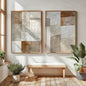 2pcs/set Wabi Sabi Mountains Abstract Canvas Print Modern Minimalist Art Home Decor Wall Art