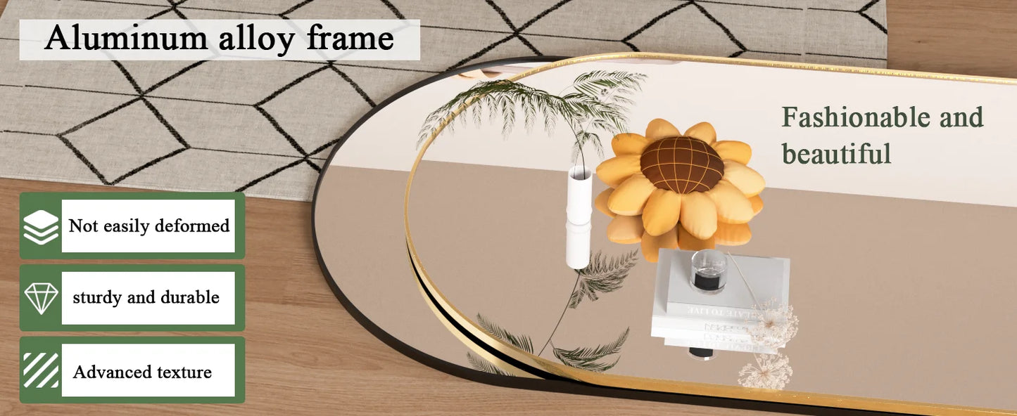 198 x 96cm Oversized Full Length Mirror with Stand, Floor Mirror, Extra Large