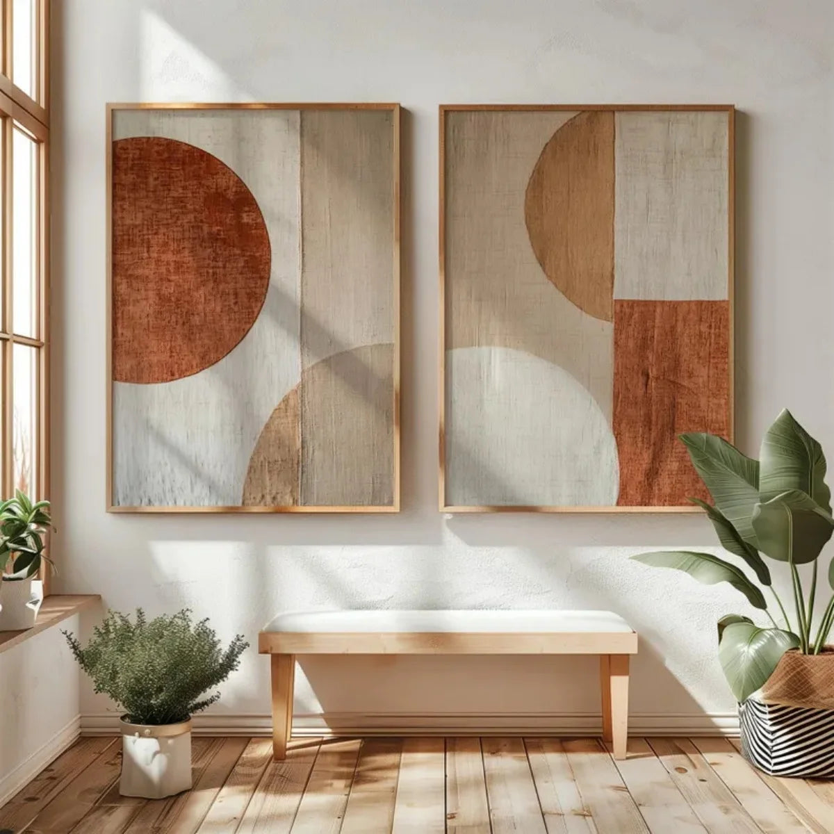 2pcs/set Wabi Sabi Mountains Abstract Canvas Print Modern Minimalist Art Home Decor Wall Art