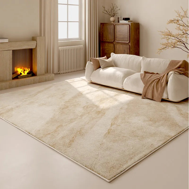 Cream Style Bedroom Decor Washable Carpet Large Area Rug