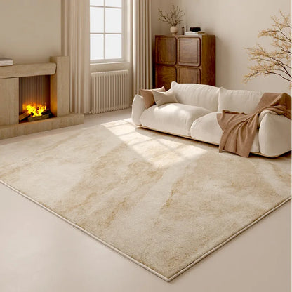 Cream Style Bedroom Decor Washable Carpet Large Area Rug