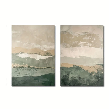 2pcs/set Wabi Sabi Mountains Abstract Canvas Print Modern Minimalist Art Home Decor Wall Art