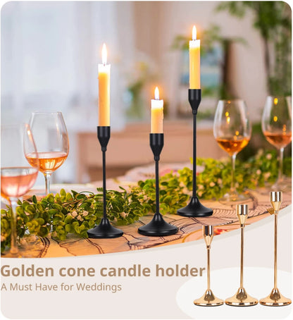 3Pcs/Set Metal Candle Holders