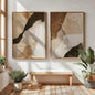 2pcs/set Wabi Sabi Mountains Abstract Canvas Print Modern Minimalist Art Home Decor Wall Art