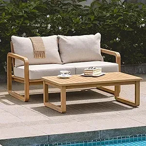 Rocking Chairs Design Heavy Duty 400lbs Capacity Wood Patio Bistro Set 3 Piece Outdoor