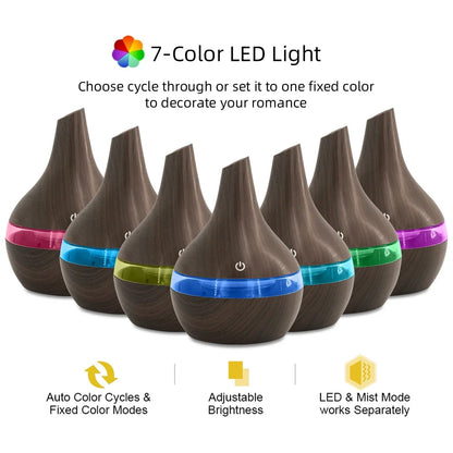 Multi Functional 300ml Humidifier Diffuser Combo  Relieve Dry Air for Better Sleep & Work