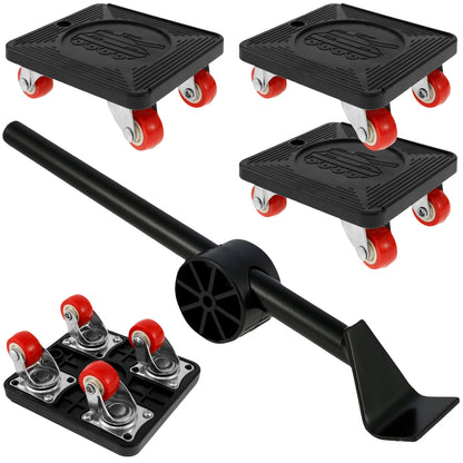 Heavy Duty Furniture Lift Mobile Tool Kit with 4 Wheels 330 lbs 360° Swivel Furniture Mobile Trolley for Appliance Sofa Handling