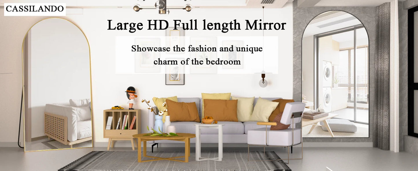 198 x 96cm Oversized Full Length Mirror with Stand, Floor Mirror, Extra Large