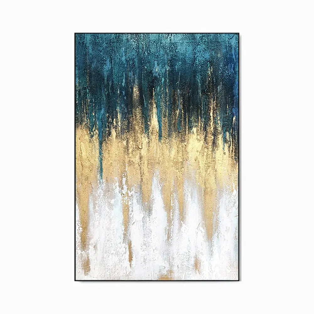 Luxury Handmade Abstract Oil Painting Wall Art  Modern Minimalist Thick Texture Canvas Mural Frameless