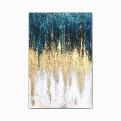 Luxury Handmade Abstract Oil Painting Wall Art  Modern Minimalist Thick Texture Canvas Mural Frameless
