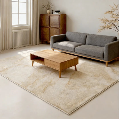 Cream Style Bedroom Decor Washable Carpet Large Area Rug