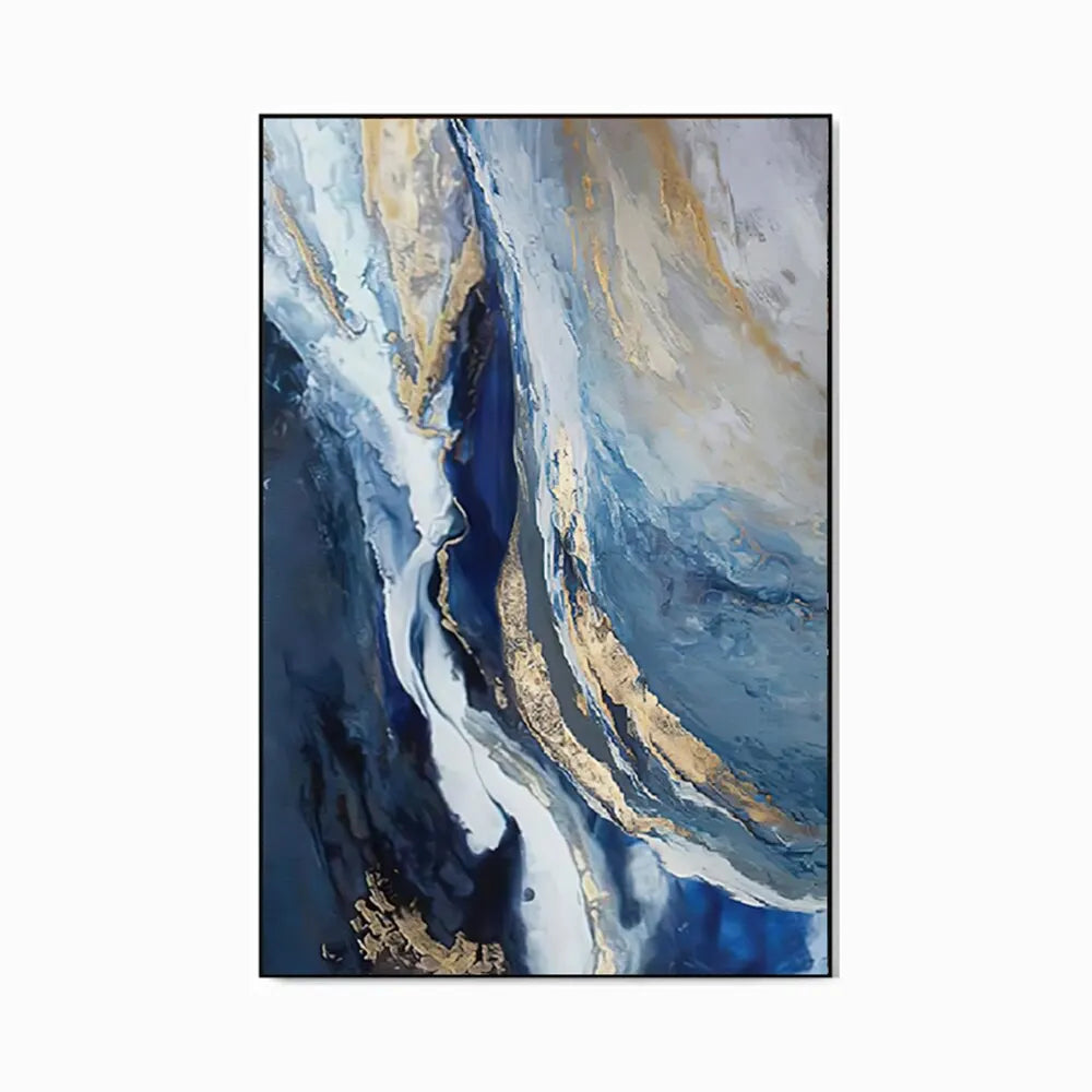 Luxury Handmade Abstract Oil Painting Wall Art  Modern Minimalist Thick Texture Canvas Mural Frameless