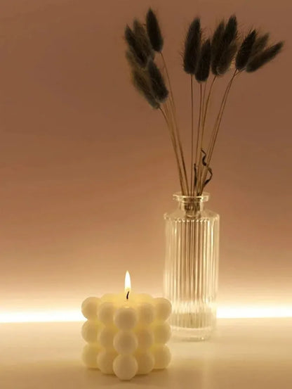 1pc Creative Ball-Shaped Soy Wax Magic Cube Aromatherapy Candle, Gift, Handmade Decorative Object