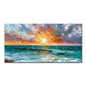 Arthyx, Hand Painted Abstract Seascape Oil Paintings On Canvas, Modern Texture Art Poster, Large Wall Picture, Home Decor