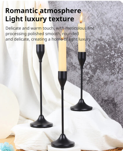 3Pcs/Set Metal Candle Holders