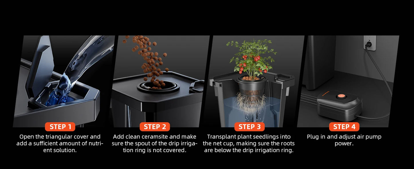 Spider Farmer DWC Hydroponic System 7 Gallon Deep Water Culture with 2 Buckets