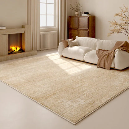Cream Style Bedroom Decor Washable Carpet Large Area Rug