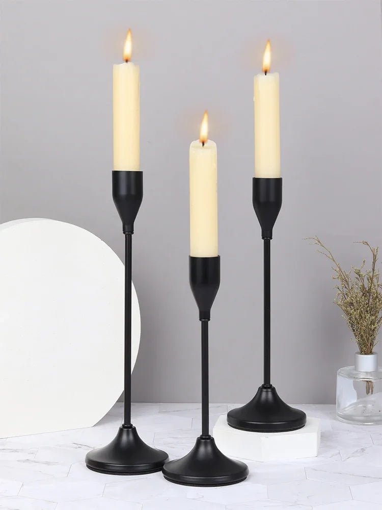 3Pcs/Set Metal Candle Holders