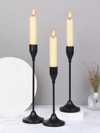 3Pcs/Set Metal Candle Holders