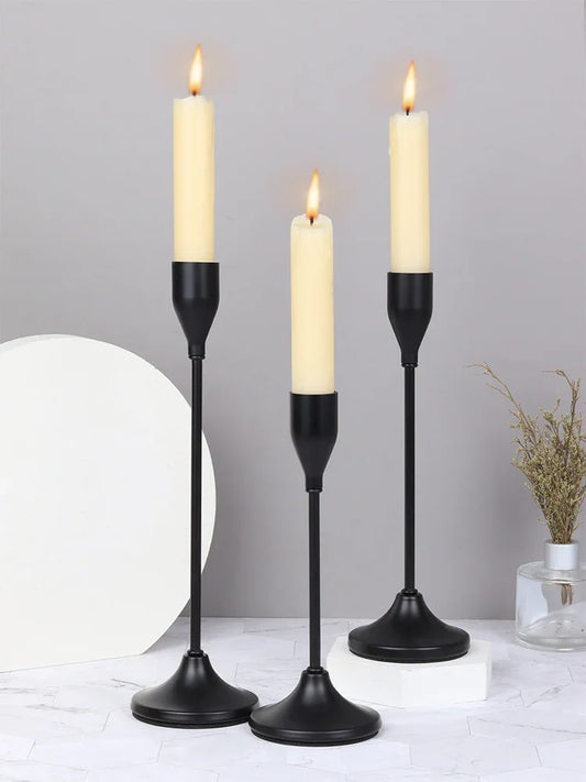 3Pcs/Set Metal Candle Holders