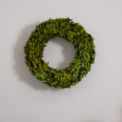 14" Preserved Real Boxwood Wreath Home Door Decor.