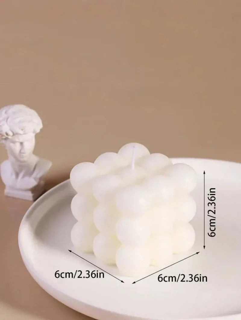 1pc Creative Ball-Shaped Soy Wax Magic Cube Aromatherapy Candle, Gift, Handmade Decorative Object