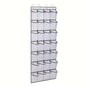 1pc 14/28/40-Grid Transparent Fabric Hanging Organizer Foldable Storage Bag For Shoes, socks, etc..