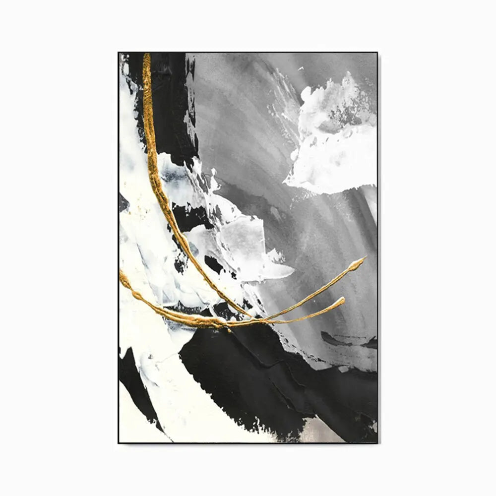 Luxury Handmade Abstract Oil Painting Wall Art  Modern Minimalist Thick Texture Canvas Mural Frameless